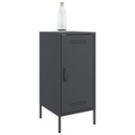 vidaXL Buffets 2 Pièces anthracite 36x39x79 cm acier laminé à froid