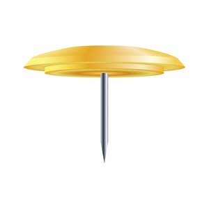 Exacompta - boîte de 40 punaises jaunes