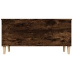 vidaXL Table basse Chêne fumé 90x44 5x45 cm Bois d'ingénierie