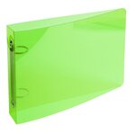 Classeur Pour Fiches Bristol 100x150 2 Anneaux 25mm Polypropylène Crystal Colours - Couleurs Assorties - X 10 - Exacompta
