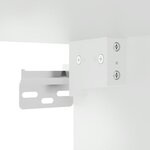 vidaXL Armoire murale avec portes en verre blanc 68x37x68 5 cm