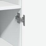 vidaXL Buffet haut blanc 50x42 5x185 cm bois d'ingénierie