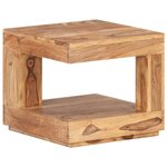 vidaXL Table basse 45x45x40 cm Bois d'acacia massif