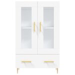 vidaXL Buffet haut blanc 69 5x31x115 cm bois d'ingénierie