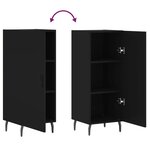 vidaXL Buffet Noir 34 5x34x90 cm Bois d'ingénierie