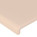 vidaXL Cadre de lit avec tête de lit Cappuccino 160x200 cm Similicuir