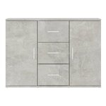vidaXL Buffet Gris béton 91x29 5x65 cm Bois d'ingénierie