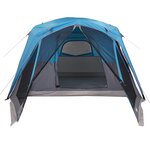 vidaXL Tente familiale avec porche 6 personnes bleu imperméable