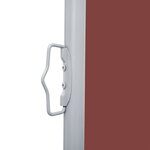 vidaXL Auvent latéral rétractable Marron 140x600 cm