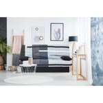Clic clac 3 places -Piste Gris - Couchage 125 x 190 cm - 190 x 92 x 96 cm