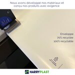 100 Enveloppes plastique aller retour 60 microns - 500×600mm