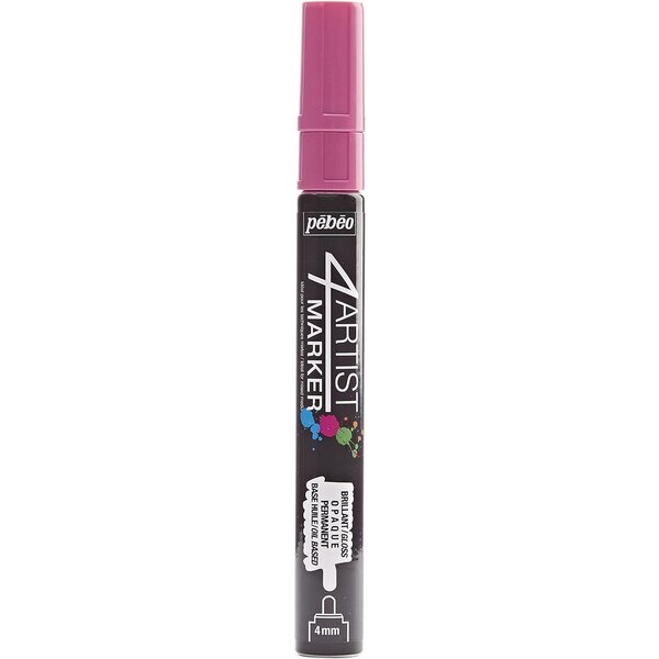 Marqueur peinture 4ARTIST pointe ogive 4 mm ROSE PÉBÉO
