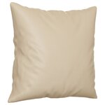 vidaXL Ensemble de canapés 2 Pièces avec coussins Crème Tissu microfibre