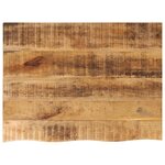 vidaXL Dessus de table 90x60x2 5 cm bord vif bois massif manguier brut