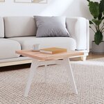 vidaXL Dessus de table 50x50x2 5 cm carré bois massif de hêtre