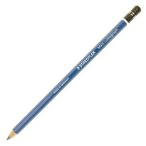 Crayons à papier aquarellables 8B - Boîte de 12 Staedtler Bleu