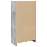 vidaXL Bibliothèque gris béton 57x28 5x107 5 cm bois d'ingénierie