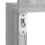 vidaXL Étagère angle murale Sonoma gris 20x20x127 5 cm Bois ingénierie