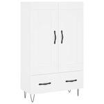 vidaXL Buffet haut blanc 69 5x31x115 cm bois d'ingénierie