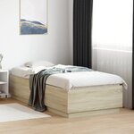 vidaXL Cadre de lit sans matelas chêne sonoma 90x200 cm
