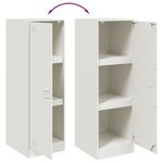 vidaXL Buffet blanc 34 5x39x107 cm acier