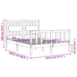 vidaXL Cadre de lit sans matelas 140x200 cm bois massif de pin