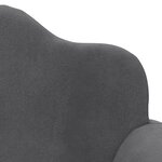 vidaXL Canapé pour enfants 2 places anthracite peluche douce