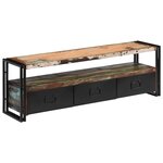 vidaXL Meuble TV Bois de récupération massif 120 x 30 x 40 cm