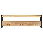 vidaXL Meuble TV 150x30x45 cm Bois solide de manguier