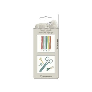 Zoé au travail - 2 marques page magnétique - modèle 2