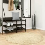vidaXL Tapis shaggy PAMPLONA poils longs moderne doré Ø 120 cm