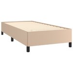 vidaXL Cadre de lit Cappuccino 90x190 cm Similicuir