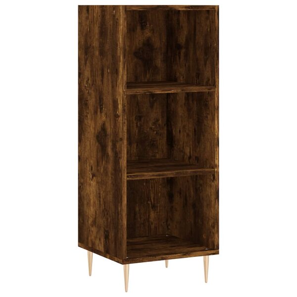 vidaXL Buffet chêne fumé 34 5x32 5x90 cm bois d'ingénierie