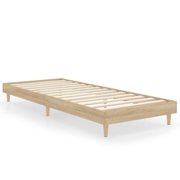 vidaXL Cadre de lit sans matelas chêne sonoma 75x190 cm
