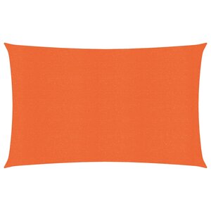 vidaXL Voile d'ombrage 160 g/m² Orange 2 5x4 5 m PEHD