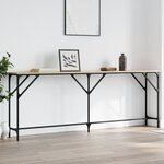 vidaXL Table console chêne sonoma 200x29x75 cm bois d'ingénierie