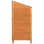 vidaXL Remise de jardin Marron 102x52x112 cm Bois de sapin solide