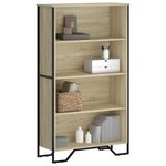 vidaXL Bibliothèque chêne sonoma 80x31x137 5 cm bois d'ingénierie