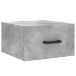 vidaXL Tables de chevet murales 2 Pièces gris béton 35x35x20 cm