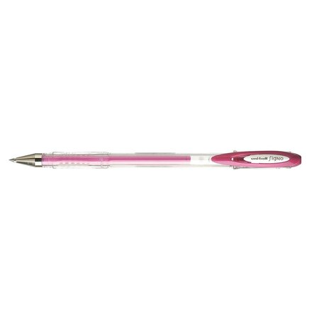 Roller encre gel Signo UM120AC pointe moyenne 0,7mm rose pastel UNI-BALL