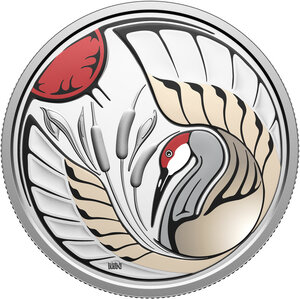 Monnaie SANDHILL CRANE Clan Animals Argent 15$ Canada 2026