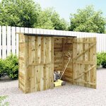 vidaXL Abri à outils de jardin Pinède imprégnée 182x76x175 cm