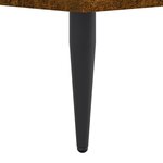 vidaXL Cadre de lit chêne fumé 120x200 cm bois d'ingénierie