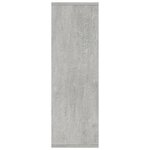 vidaXL Bibliothèque/Buffet Gris béton 50x25x80 cm Bois d’ingénierie