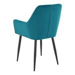 Lot de 2 chaises de salle à manger 86 x 57 x 56 cm bleu turquoise 03_0006727