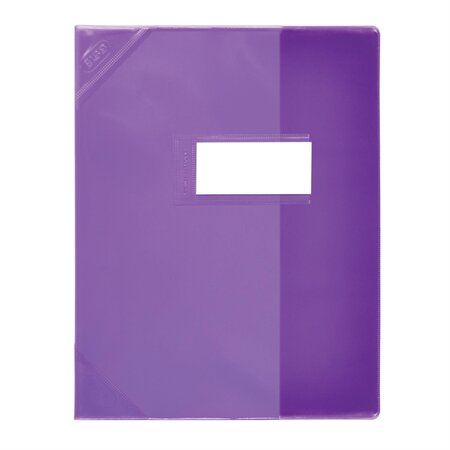 Protège-cahier PVC 150 Strong Line A4 (21x29,7 cm) Marque-page Translucide violet ELBA