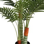 vidaXL Palmier artificiel avec 3 troncs vert 120 cm PP