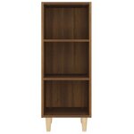vidaXL Buffet Chêne marron 34 5x32 5x90 cm Bois d'ingénierie