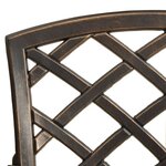 vidaXL Chaises de jardin lot de 6 fonte d'aluminium bronze