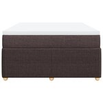 vidaXL Sommier à lattes de lit avec matelas Marron foncé 140x190 cm
